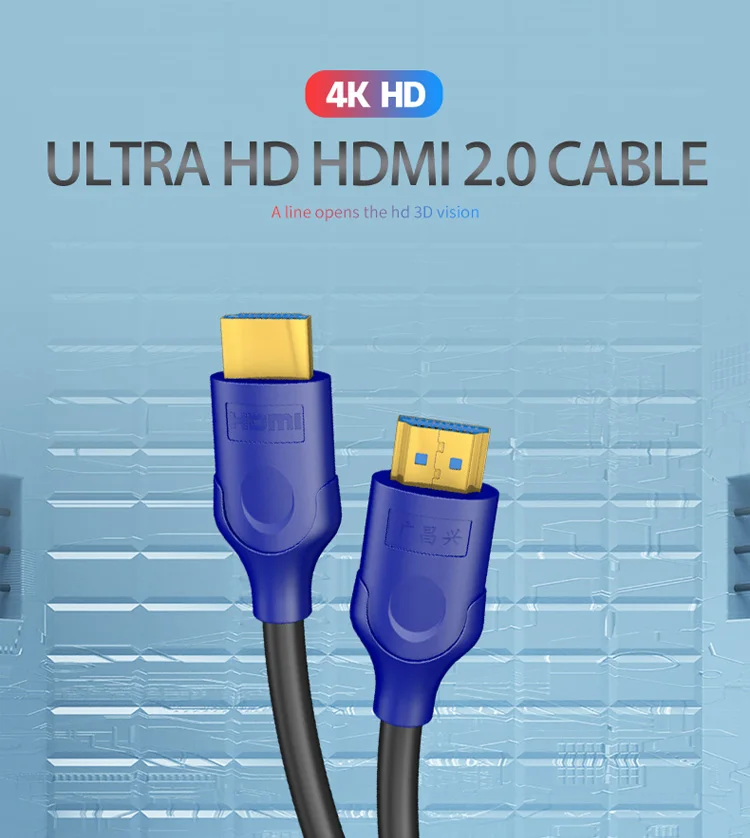 GCX Высокоскоростной HDMI 2,0 кабель с Ethernet 4K 60HZ для сплиттера расширитель адаптер PS4 Xiaomi tv Box 0,5 м 1 м 1,5 м 3 м 5 м 10 м 15 м