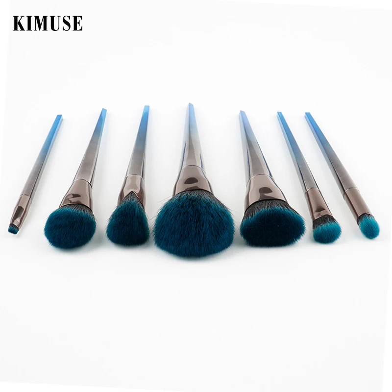 KIMUSE 7 шт. набор кистей для макияжа кисть теней век тени пудра бровей Румяна Основа