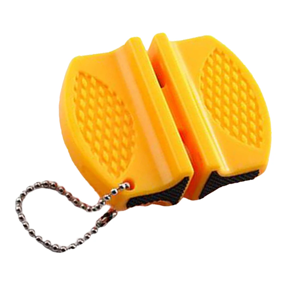 Small Knife Sharpener Kitchen Whetstone Household Tool Mini Ceramic Rod Tungsten Steel Camp Pocket Kitchen Knife Sharpener Tool