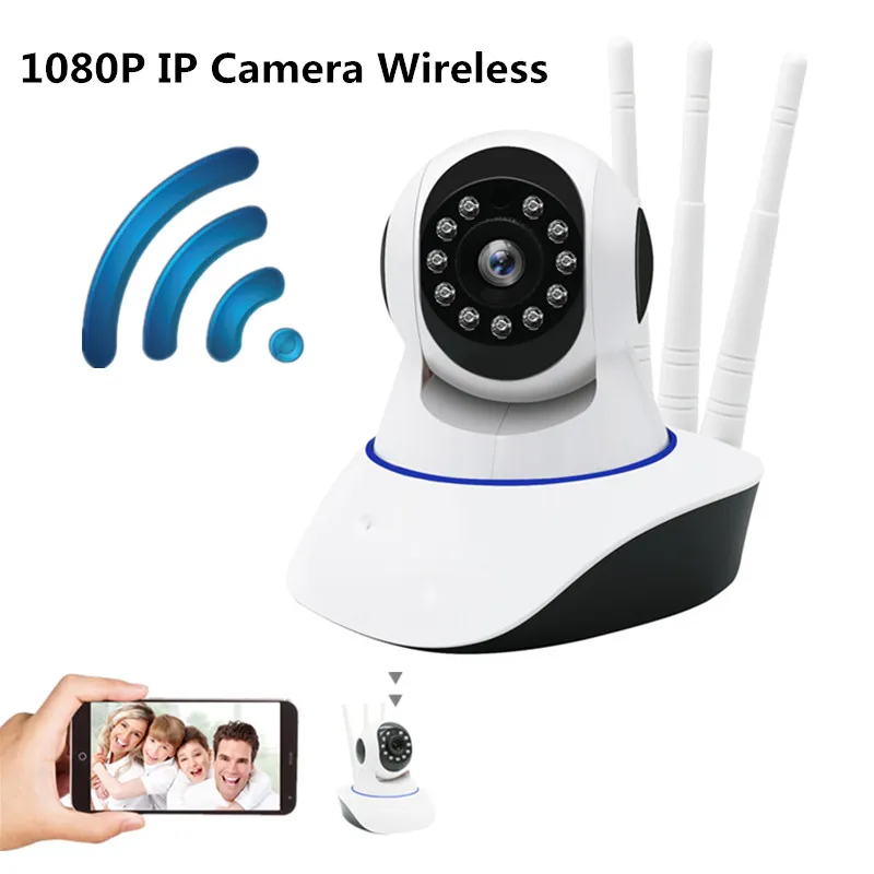 Беспроводная домашняя камера видеонаблюдения 1080P IP Wifi ночное видение радионяня