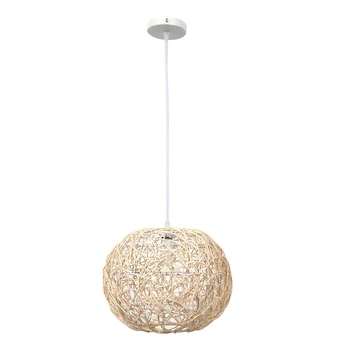 

Rattan Work Wicker Modern Wicker Sepak Takraw Cane Lampshade for Pendant Lamp Use Dining Room