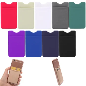 

Elastic Adhesive Sticker Cell Phone Wallet Case Credit ID Card Holder Pocket