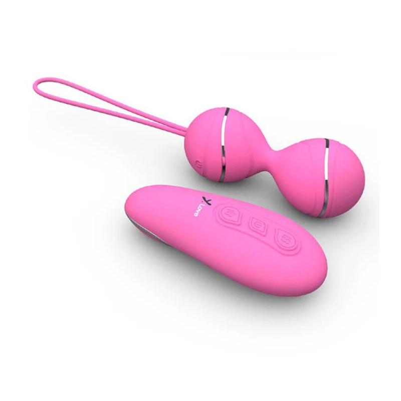 Free Shipping Vibrating Eggs Wireless remote control jump eggs silicone waterproof vibrator kegel balls exercises sex adult prod