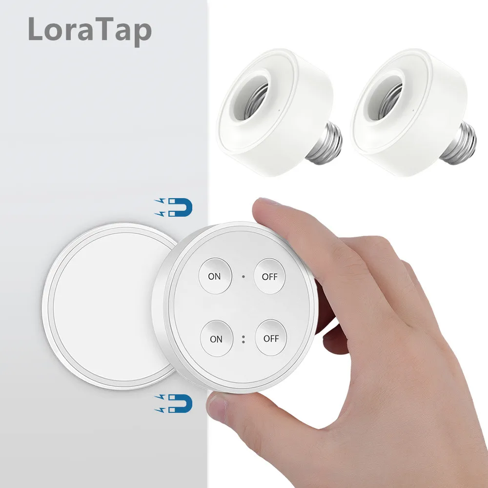 Portalampada 220V E27 Base per Viti Telecomando Wireless Portalampada Interruttore per Presa Lampada