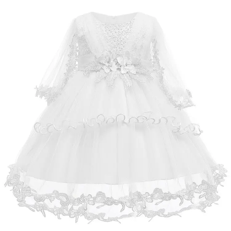 Vestido/ г. Летнее платье для маленьких девочек платья на день рождения для девочек от 0 до 3 лет праздничное платье принцессы с цветочным рисунком Одежда для девочек