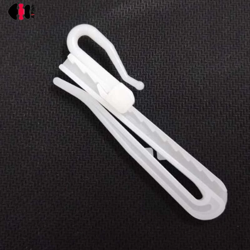 50pcs Curtain Hanging Hooks Ring Window White Plastic Curtain Hook For