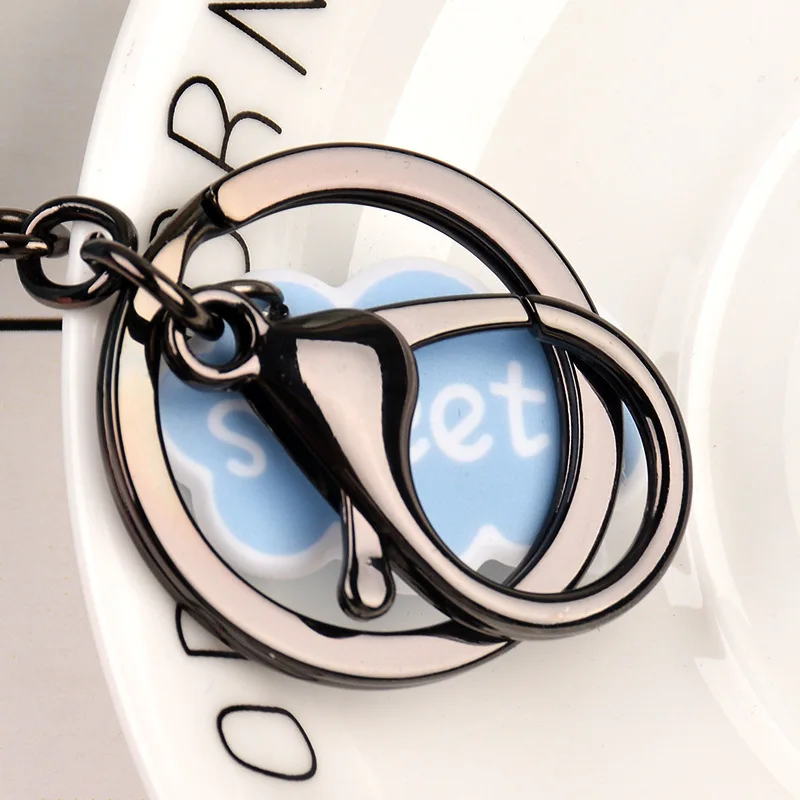 Креативная Милая цепочка для ключей с котом, молоком, чашкой чая, Модный женский брелок для девушек, сумка, очаровательное кольцо для ключей, вечерние украшения в подарок