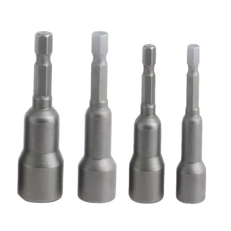 HHO-10Pcs/комплект 6 мм-15 мм шестигранный хвостовик магнитный разъем гайка методы установки драйвера адаптер сверло 1/4 дюйма