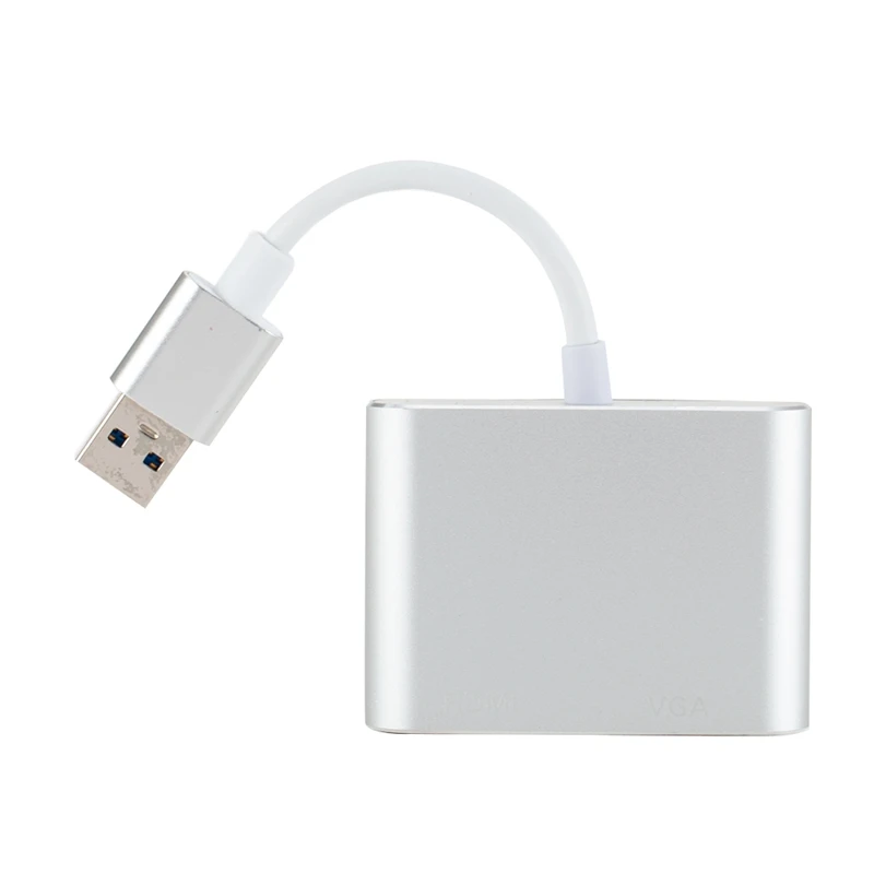 Usb3.0 к адаптер Hdmi VGA 4K Hd 1080 P-все в одном! многофункциональная Дисплей 2 в 1 взаимный обмен данными между компьютером и периферийными устройствами к Hdmi конвертер аудио видео кабель для Macbook компьютер