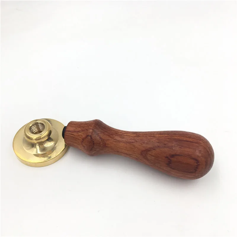 handle and 25mm head XUNMADE бренд воск печать пустая головка штемпеля без Выгравированной головки лысые головы без логотипа Медная головка Высокое качество дешево - Цвет: handle and 25mm head
