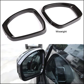 

Wooeight 2Pcs Carbon Fiber Style ABS Plastic Side Rearview Mirror Frame Trim Fit for Land Rover Discovery 5 LR5 2017 2018 2019
