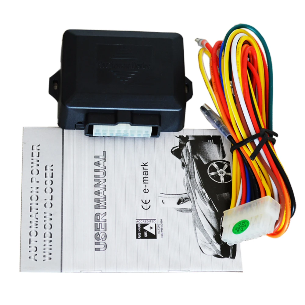 12V Universal Auto Power Window Roll Up Closer-Modul für 4-türige Autos aus schwarzem Kunststoff Power Window Closer 12V Universal Auto Power Window Roll Up Closer-Modul für 4-türige Autos aus schwarzem Kunststoff Power Window Closer