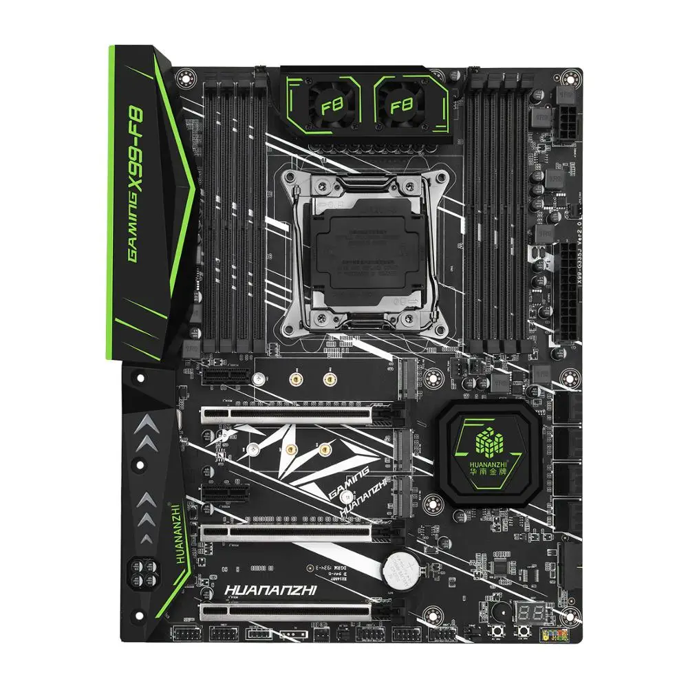 HUANANZHI X99 F8 материнская плата слот LGA2011-3 USB3.0 NVME M.2 SSD Поддержка DDR4 REG ECC памяти и процессор Xeon E5 V3 V4 X99