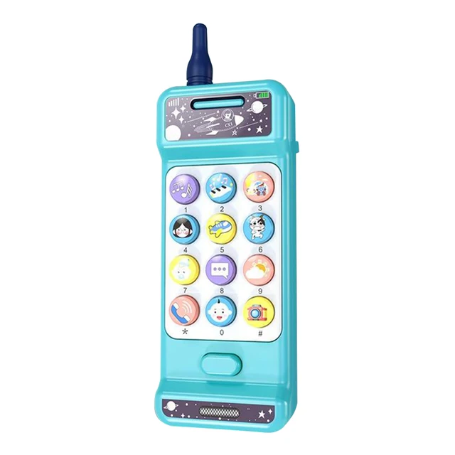 1PCs Kids Telephone Machine Cell Phone Toy Learning Machine Reading Machine Plastic Electric Study Electronic Vocal Toys 5