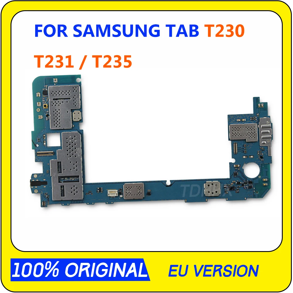 ЕС versionfor samsung Galaxy Tab T235 T230 T231 материнская плата Android OS тест с полными ЧИПАМИ материнская плата, логическая плата разблокирована