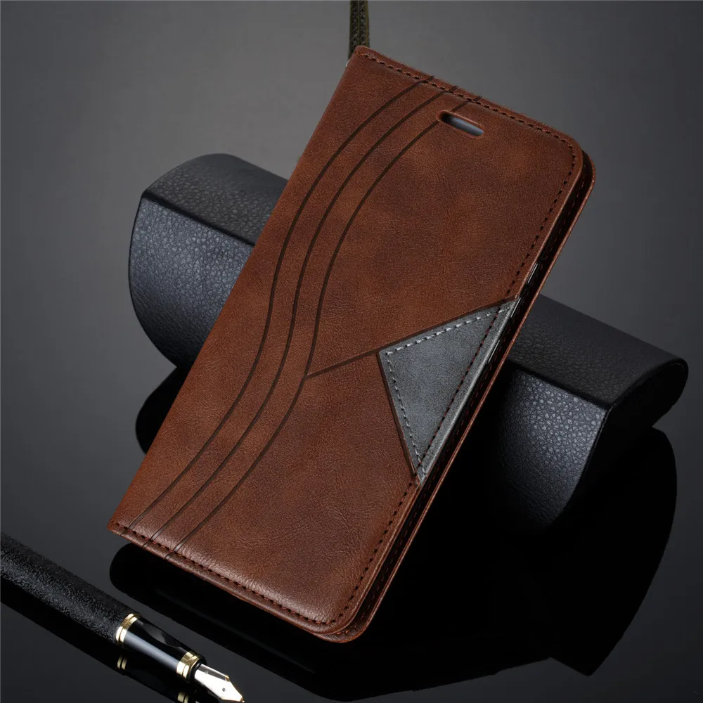 Магнитный кожаный чехол бумажник с откидной крышкой для Xiaomi Redmi Note 7 8 Pro 7A 8A iPhone 11 Max