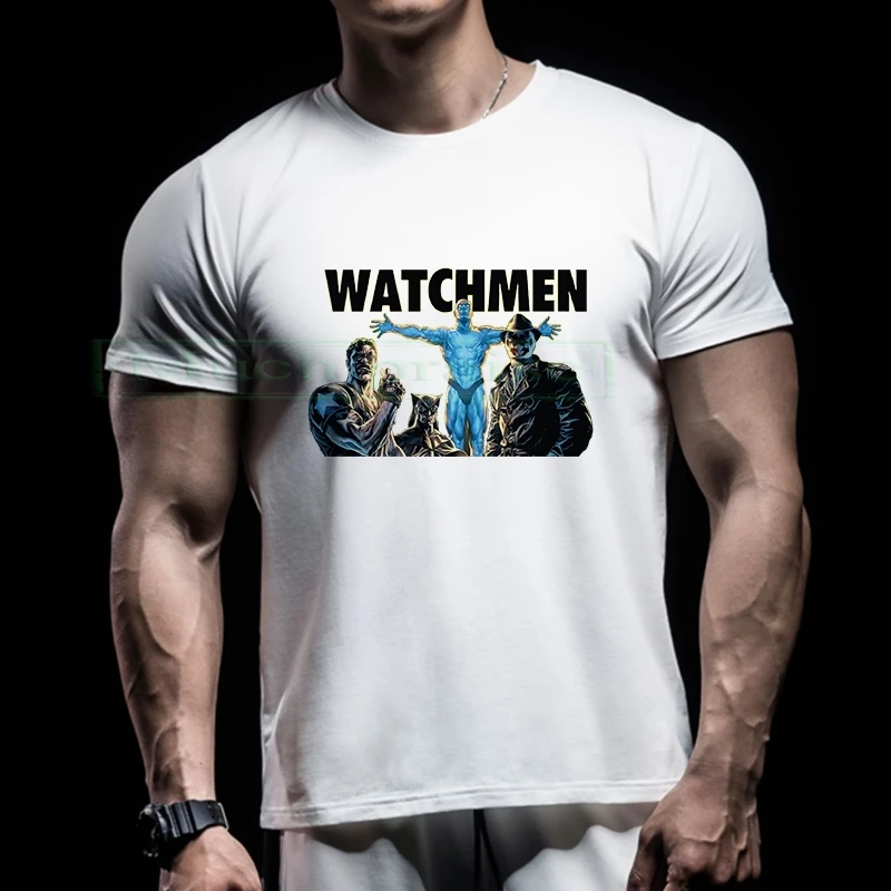 Новинка,, Мужская футболка с надписью «Watchmen's», футболка с надписью «off whitw», мандалорский человек, Харадзюку, крутая забавная цельная уличная футболка, топы - Цвет: 218