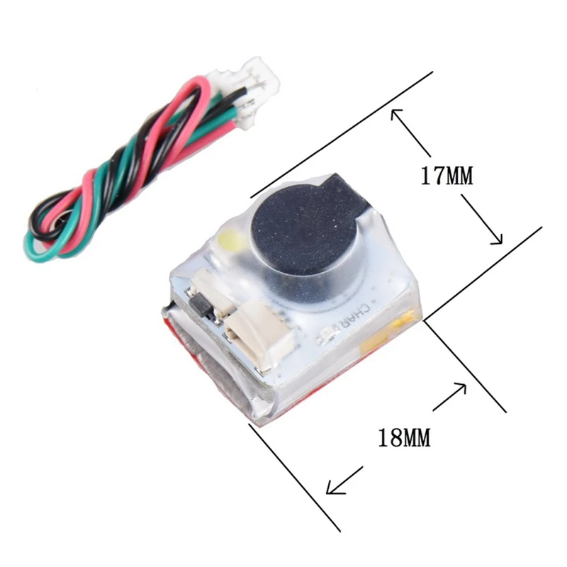 JHE20B Finder Buzzer 100 дБ децибел Автоматическая сигнализация высокая яркость светодиодный светильник с аккумулятором Seeker для FPV Racing Drone управление полетом