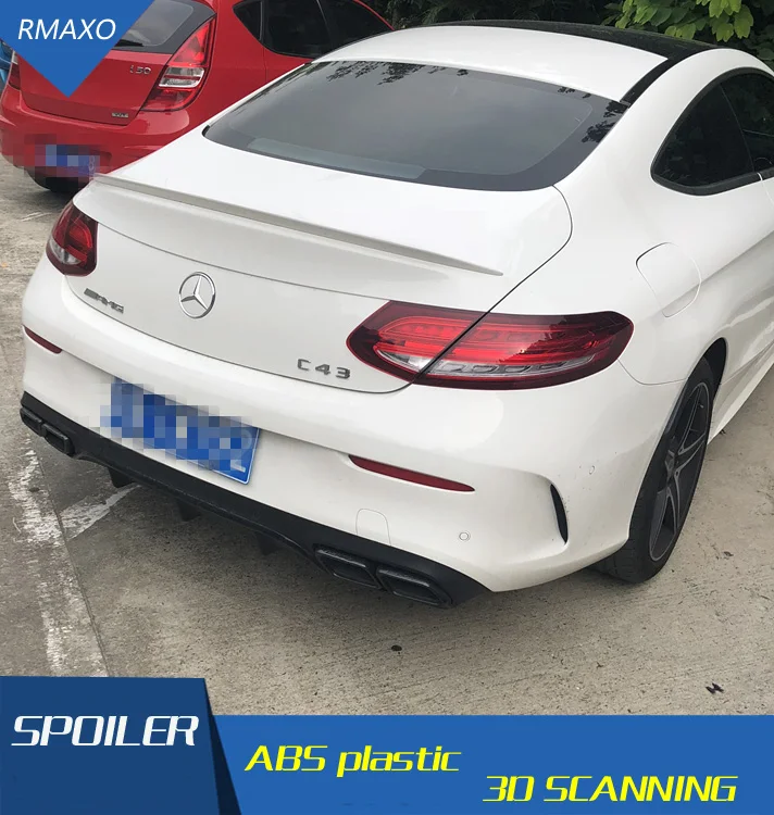 Спойлер для Benz W205 C-class coupe XK ABS Автомобильный задний спойлер двухдверный C180 C250 C350 C63