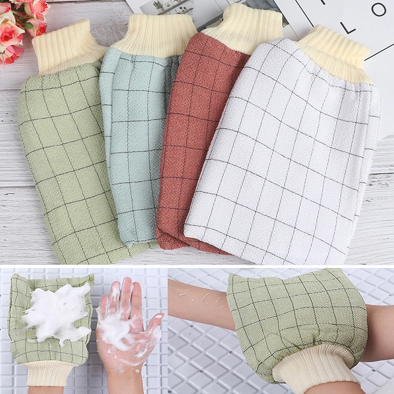 Back Brush Scrub Gloves Exfoliating Body Towel Massage Shower Scrubber Exfoliating Sponge Wash Bath Gloves