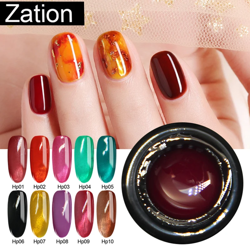 Гель лак для гелевых ногтей УФ светодиодный яркие цвета стеклянный ногтей|Гель