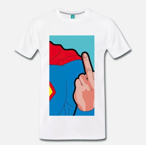 T-SHIRT MEME TRIBUTO SUPERMAN FUNNY IRONIA SUPEREROE 1 S-M-L-XL-2XL-3XL |