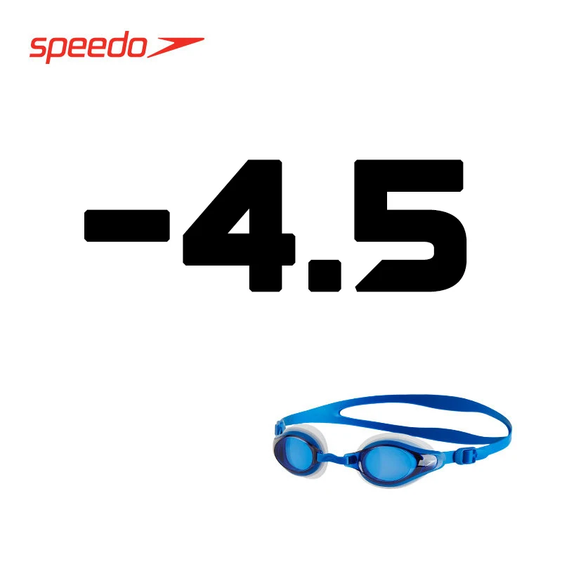 Очки для плавания Speedo, близорукость, очки для плавания, оптические очки, пульс, водонепроницаемые очки для плавания для мужчин и женщин, 150~ 800 градусов - Цвет: Blue -4.5 Degree