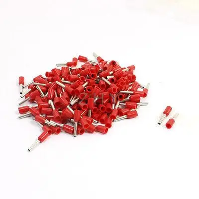 

190Pcs E1008 Red Pre Insulate Ferrule Wire Connector Terminals for 18AWG Cable