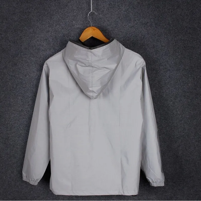 Hot Men's Full Reflective Jacket Light Hoodies Women Jackets Hip Hop Waterproof Windbreaker Hooded Streetwear Coats Man Oversize