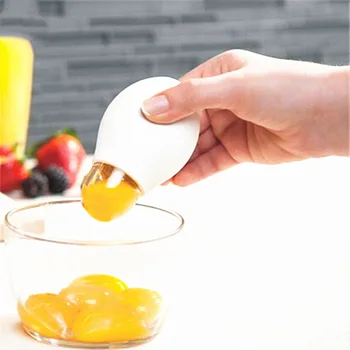 

1PCS Home Kitchen Gadgets Cooking Tool Silicone Pluck Egg White Separator Yolk Extractor Divider Silicone White Separator