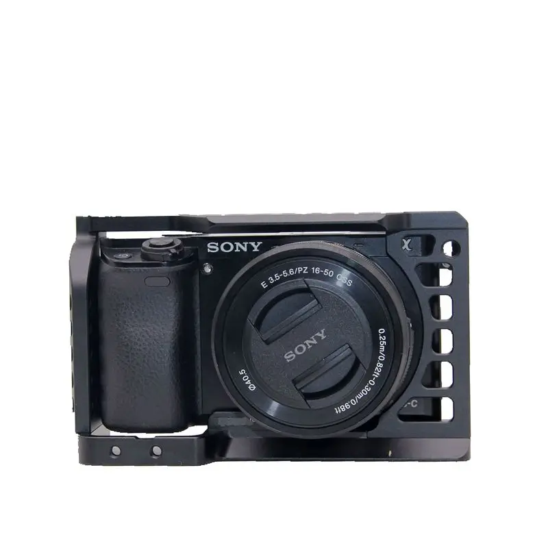 IShoot Алюминиевый металлический корпус защитный чехол для sony a6000 a6100 6300 6400 6500 CNC светильник таможенная Защита корпуса