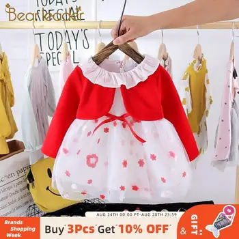 

Bear Leader Toddler Baby Casual Dresses New Fashion Girls Autumn Costumes Kids Newborn Flowers Outfits Girls Ruffles Vestidos