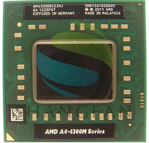 

AMD A4-Series A4-4300M 2.5Ghz Socket FS1 A4 4300M AM4300DEC23HJ Laptop Notebook CPU processor