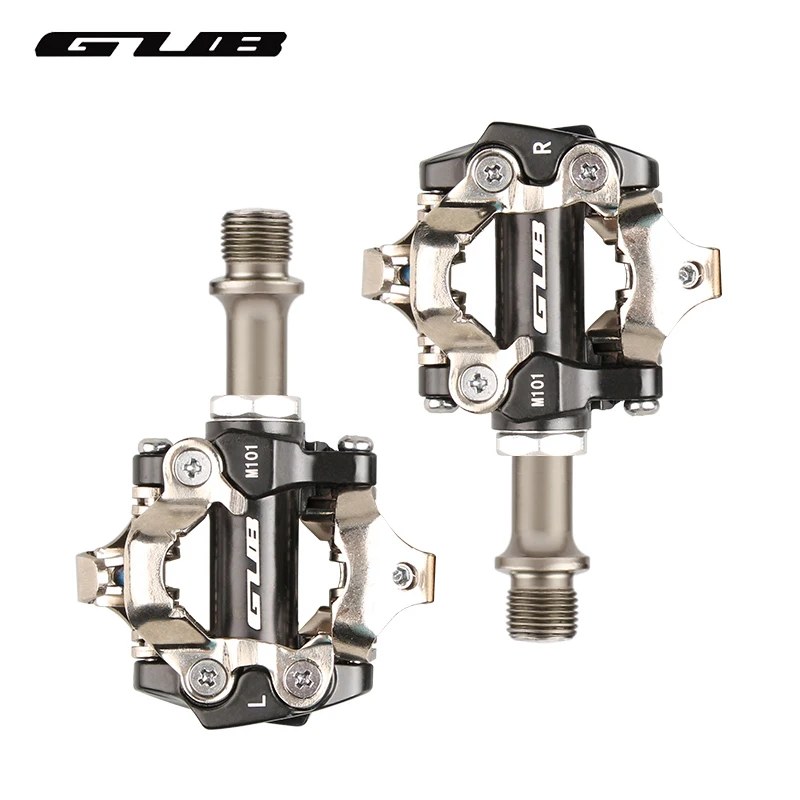 

Велосипедная педаль GUB M101 MTB из алюминиевого сплава, самоблокирующаяся педаль 9/16 дюйма, шпиндельные герметичные скобы, совместимые с SHIMANO SPD