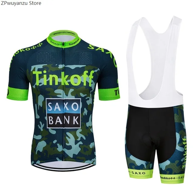 Тинькофф для велосипедной команды Джерси комплект Pro Team Велоспорт Джерси одежда MTB короткий рукав комплект велосипед спортивная одежда Наборы Maillot Ropa Ciclismo - Цвет: 18