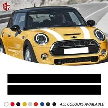 Car Hood Bonnet Stripes Decal Engine Cover Decal For MINI Cooper R61 R60 R56 R55 F55 F56 F60 R50 R53 R58 F57 R59 R57 Accessories