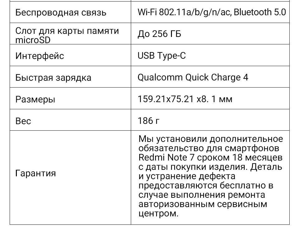 Смартфон Xiaomi Redmi note 7 3ГБ+32ГБ Gorrila Glass быстрая зарядка 6.3 дюйма стяклянная панель официальная гарантия