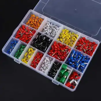 

Household ac Modular contactor Electrical Equipment 2120pcs Wire Copper Crimp Connector Insulated End Terminal 22AWG-5AWG