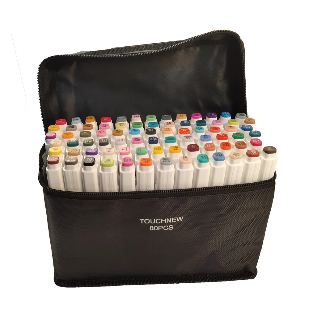 1 шт. кисть-ручка набор маркеров для живописи 168 цветов манга для рисования двойной наконечник кисти эскиз на спиртовой основе маркеры Touchfive товары для рукоделия маркеры
