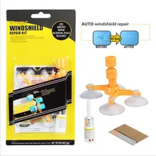 Агент восстановления лобового стекла автомобиля переднее ветровое стекло трещина восстанавливающая жидкость присоска автомобильное стекло инструмент для ремонта