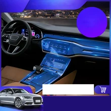 Lsrtw2017 TPU Car Interior Film Central gear panel Control Dashboard Protective Sticker for Audi A6 A7 c7 c8 2018 2019 2020 s6