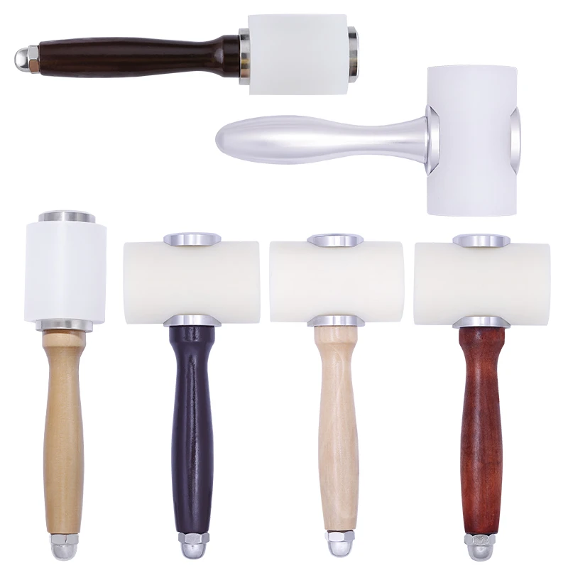 

LMDZ 6 Styles New Leather Craft Carving Wooden Hammer Carving Hammer Sew Leather Cowhide Tool For Stamping Sew Leather Cowhide