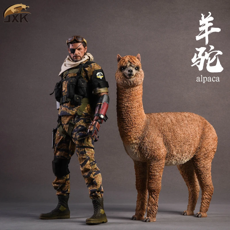 1/6 Смола Южная Америка Альпака животных модель Jxk011 трава китайский мем "Mud Horse" Модель статический украшения домашнее животное F 1" фигурку солдата