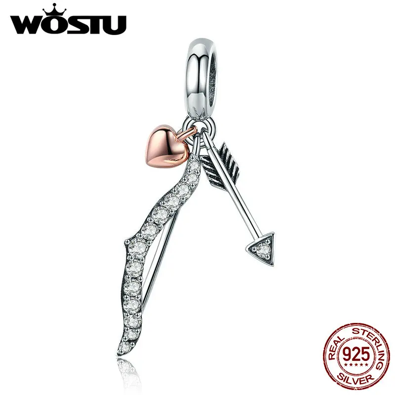 Женский классический браслет WOSTU ювелирное изделие из стерлингового серебра 925