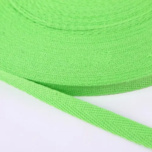 1 см 2 см Разноцветные елочные ленты хлопок тканая лента шитье оверлок ткань ремень DIY Аксессуары 3 метра - Цвет: 15 Fruit green