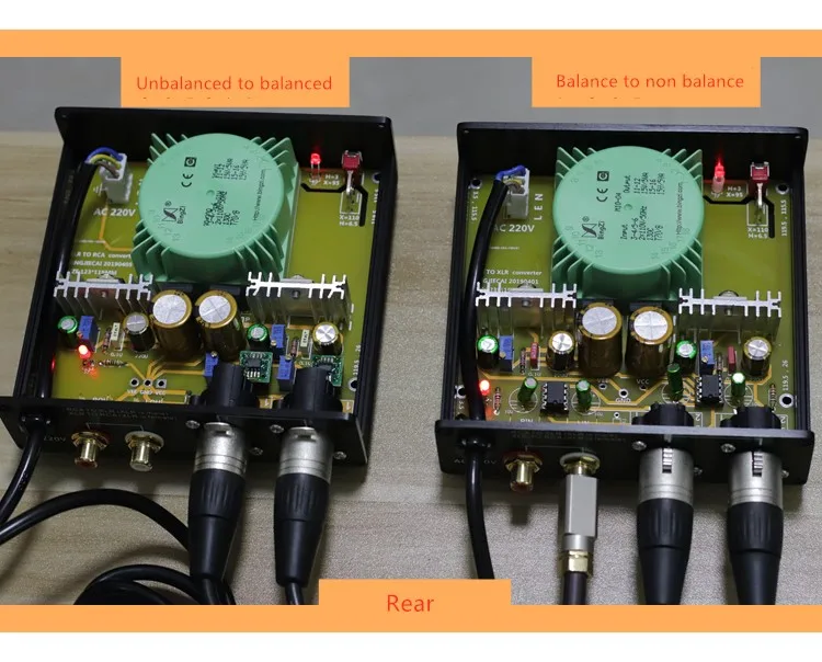 RCA к XLR/XLR к RCA аудио преобразователь сигнала, выделенный IC преобразования