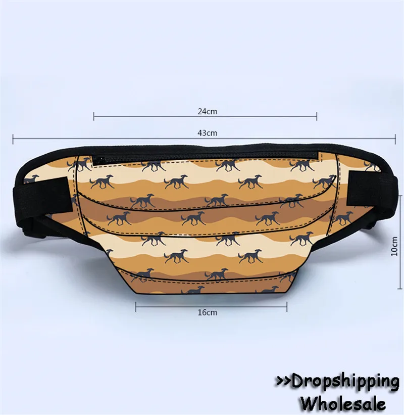 Greyhound Lover Dogs Животные напечатанная поясная сумка на пояс Женская нагрудная нить мода осень Новинка Прямая