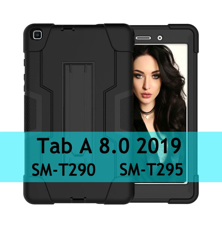 Для samsung Galaxy Tab A 8,0 защитный чехол PC чехол на заднюю панель samsung Tab A8 чехол 8 8A SM-T290 SM-T295 SM-P200 P205 S Pen - Цвет: BB for T290 T295