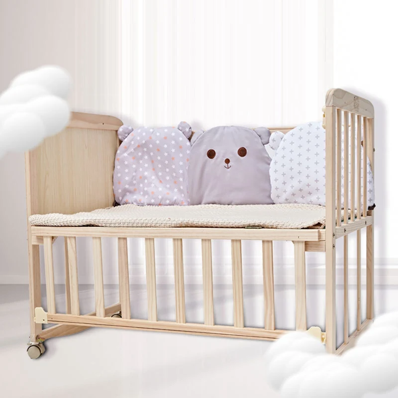 6 шт. детская защита для кроватки подушки мультфильм детские бортики для кроватки столкновения новорожденных кровать забор хлопок детская кроватка бампер Комплект постельного белья
