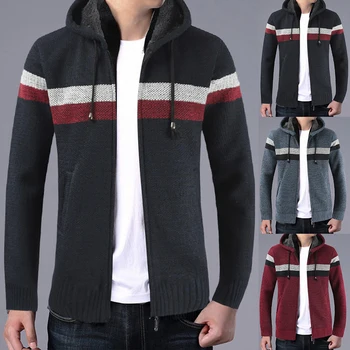 

2019 Men's Winter Coat Casual Hoodies Male Hooded Jackets Clothing Men Autumn Long Sleeve Sweatshirt Outwear Tops